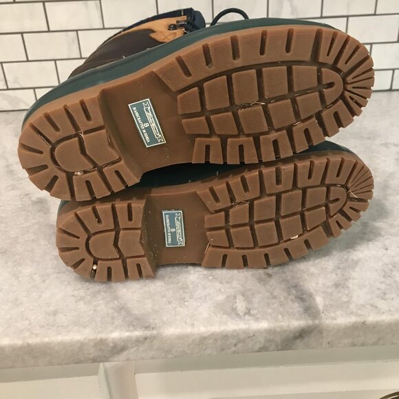 Eddie Bauer Boots Womens Size 8M Green Duck Waterproof Insulated Winter Leather - Picture 10 of 10